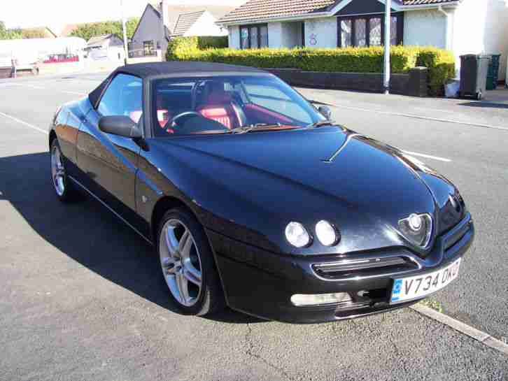 ALFA SPIDER T SPARK S2 BLACK WITH FULL RED