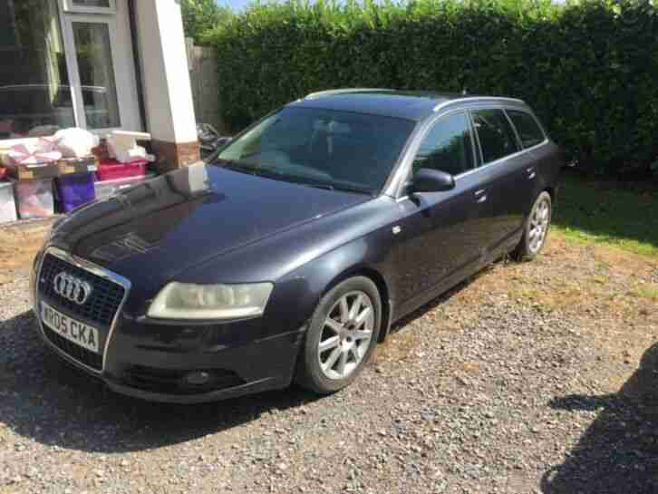 Audi A6 S Line Estate V6 2.4 L Spares or Easy Repairs Oyster Grey Auto Black int