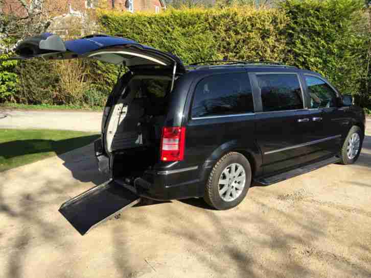 Black Chrysler Grand Voyager CRD Limited 2.8 2010 Wheelchair Accessible Vehicle