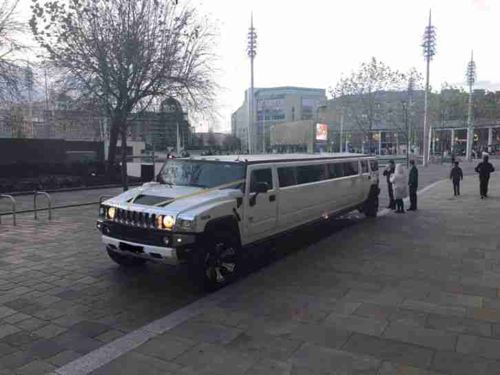 Coifed Hummer H2 limousine , hummer limousine , hummer limo , with coif.
