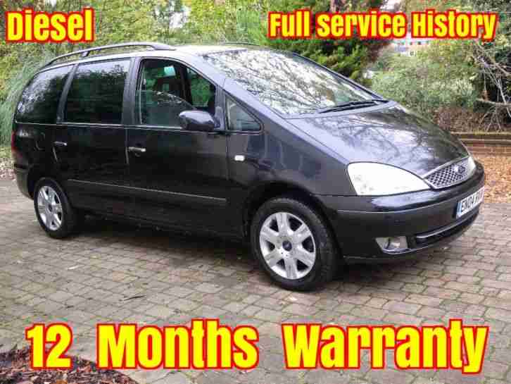 FORD GALAXY GHIA DIESEL BLACK FULL DETAILED SERVICE HISTORY 14 x STAMPS