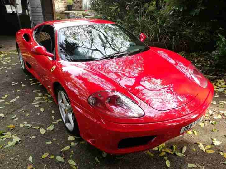 Ferrari 360 F1 Modena 1999 RHD Low Mileage Stunning car Red Leather etc MOT FSH