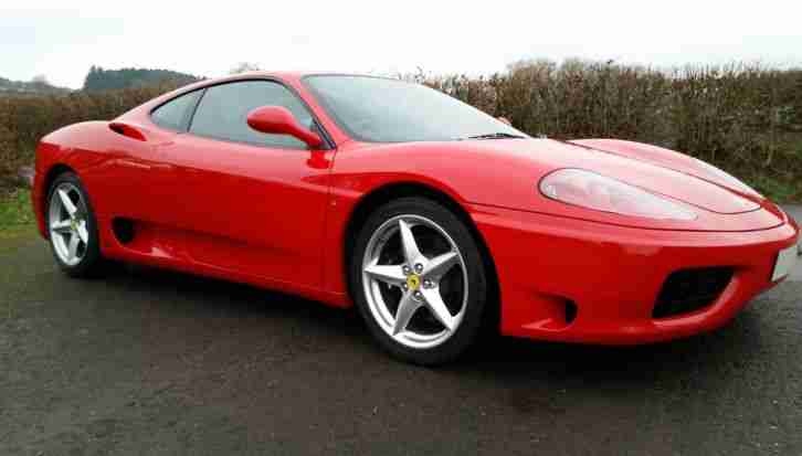 Ferrari 360 Modena UK Manual Coupe,Red with Black Leather,FSH, 6k recently spent
