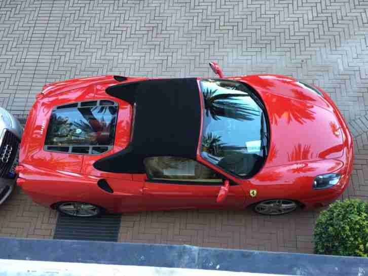 Ferrari F430 F1 Spider 2008 4.3 V8 (500+bhp) FULL FERRARI HISTORY! ROSSO BEIGE
