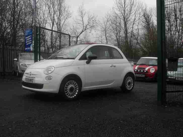 500C 1.2 convertible POP 2010 in white