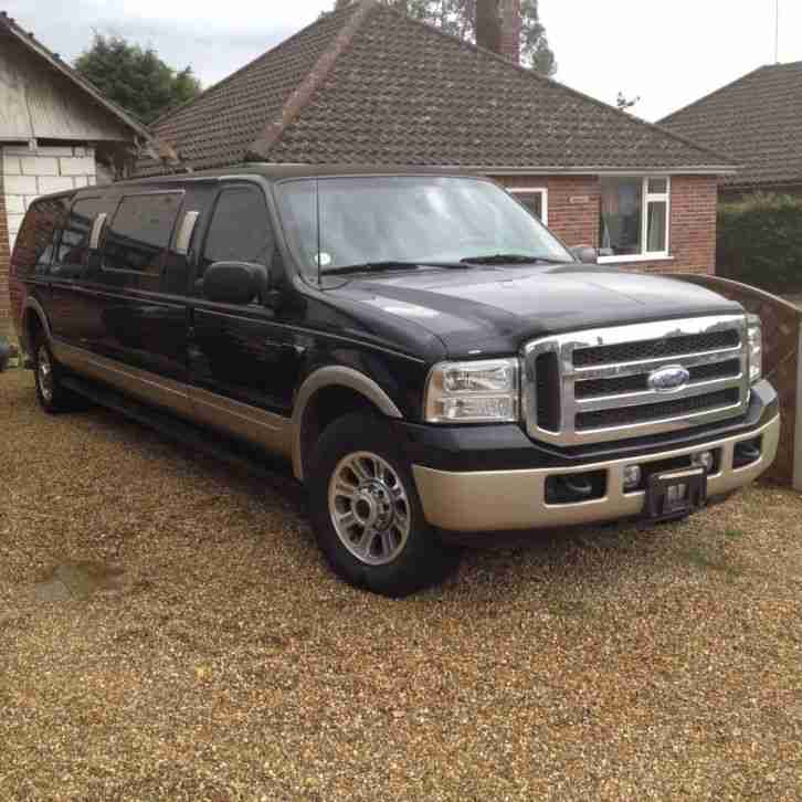 Ford Excursion stretch limousine Black 12 seater, low mileage, good condition,