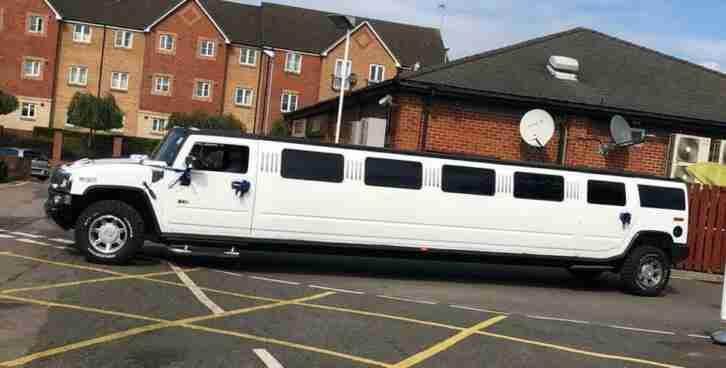 H2 limousine 16 seater White