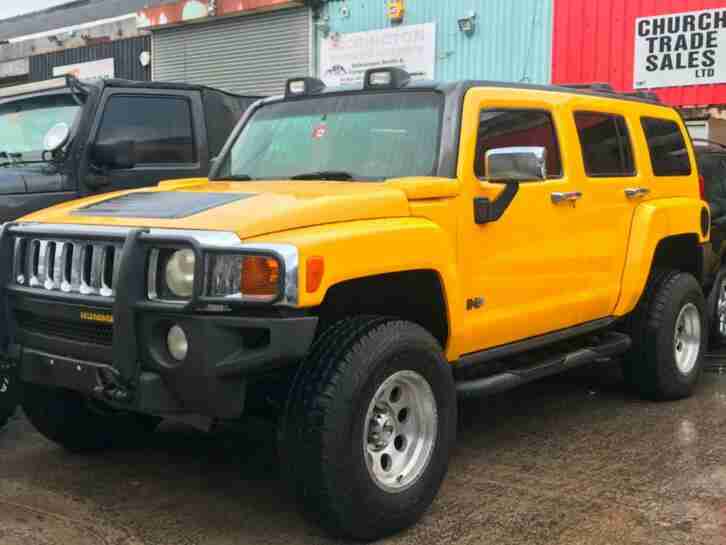HUMMER H3 3.5 LEFT HAND DRIVE YELLOW MODIFIED LHD FRESH IMPORT AMERICAN SUV