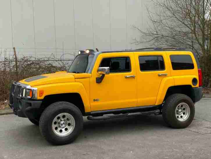 HUMMER H3 3.5 LEFT HAND DRIVE YELLOW MODIFIED LHD FRESH IMPORT AMERICAN SUV