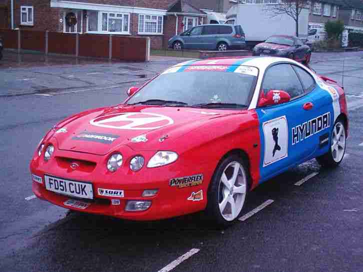 HYUNDAI COUPE 2001 IN RALLY COLOURS LIKE CELICA