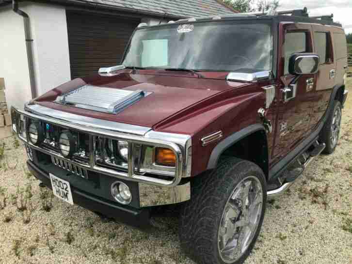 Hummer H2 supercharger 26 spinners 2003 chrome rare model