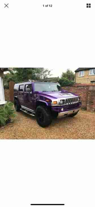 Hummer h2 finished in Midnight Purple, One of a kind