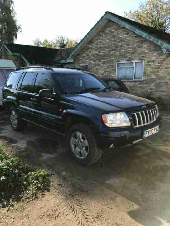 JEEP GRAND CHEROKEE CRD 2.7 AUTO 2003 SPARES OR REPAIRS