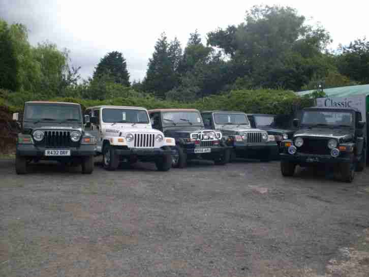 JEEP WRANGLER 4.0 AUTO OR MANUAL SOFT AND HARD TOPS CHOICE FROM 5999