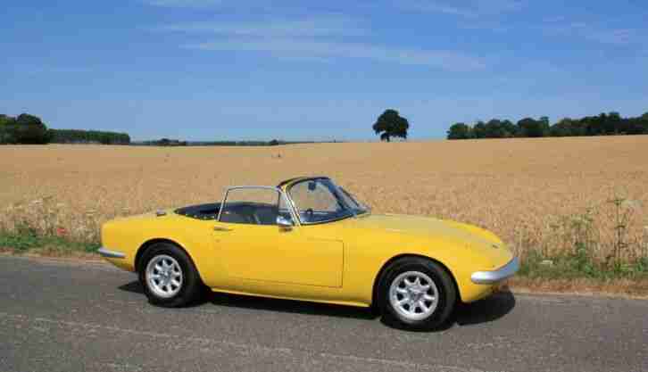 Elan S3 DHC, 1967.   Yellow with