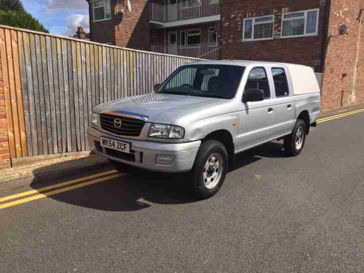 Mazda B2500 4X4 PICK UP SILVER 2004 ONLY 74K 1 OWNER SNUG TOP