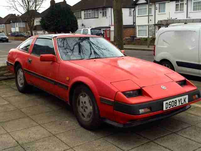 NISSAN 300 ZX 2+2 AUTO RED 1986 IN NEED OF RESTORATION TURBO GLASS ROOF