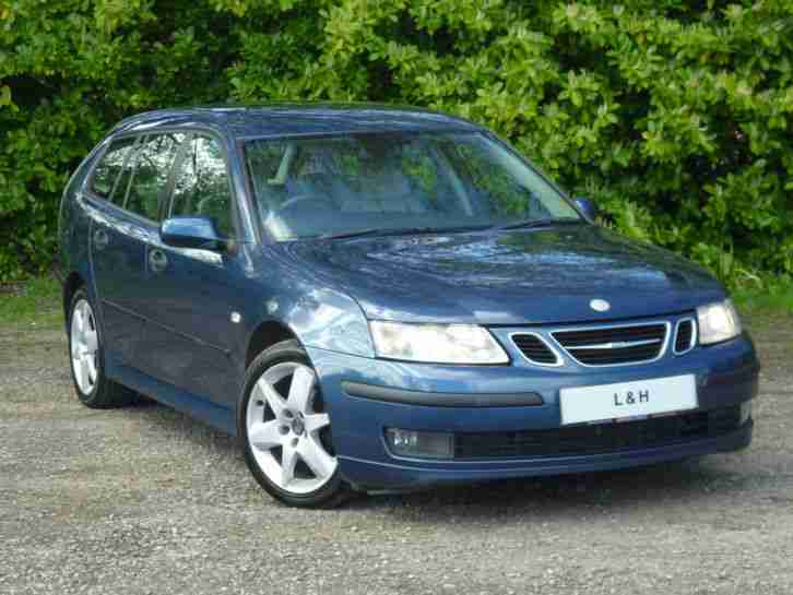 NO RESERVE SAAB 9 3 VECTOR SPORT DT ESTATE, METALLIC BLUE with FULL LEATHER