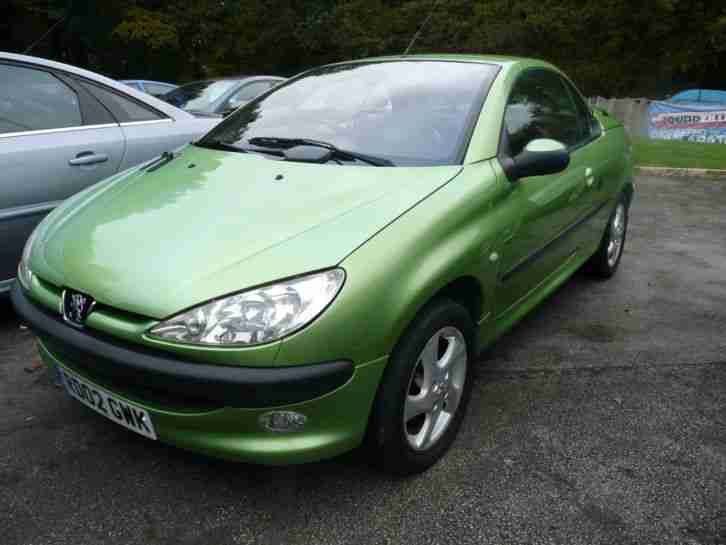Peugeot 206 1.6 auto 2002 Coupe Cabriolet S green full leather