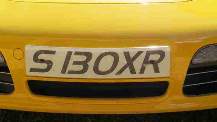 Boxster number plate