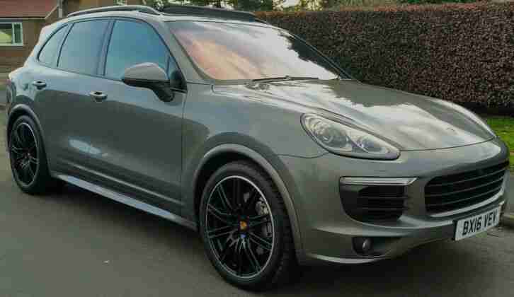 RARE 2016 METEOR GREY PORSCHE CAYENNE S 4.2 TD V8 AUTOMATIC FPSH FULLY LOADED