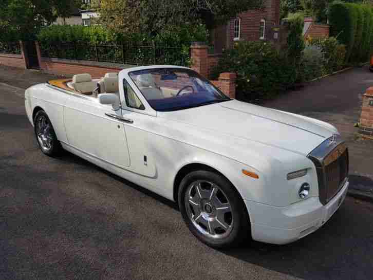 ROLLS ROYCE PHANTOM 2008 DROPHEAD 6.7 CONVERTIBLE LHD 2dr white FULLY LOADED!