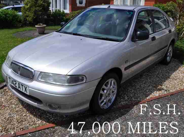 ROVER 400 1.6 IS 1 VICAR OWNER.FULL SERVICE HISTORY. ONLY 47,000 MILES .NEW MOT