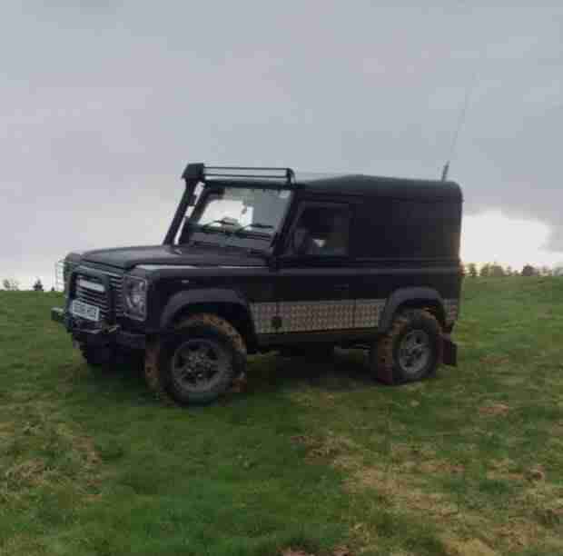 Land rover defender 90 td5 re mapped 200bhp roughly.
